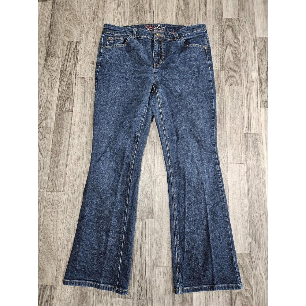 Tommy Hilfiger Jeans Womens 12 Short Blue Hope Boot Bootcut Denim Medium Wash